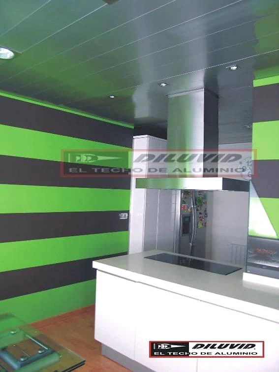 Techos-de-aluminio, cocina color inox